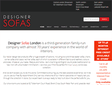 Tablet Screenshot of designersofas.com